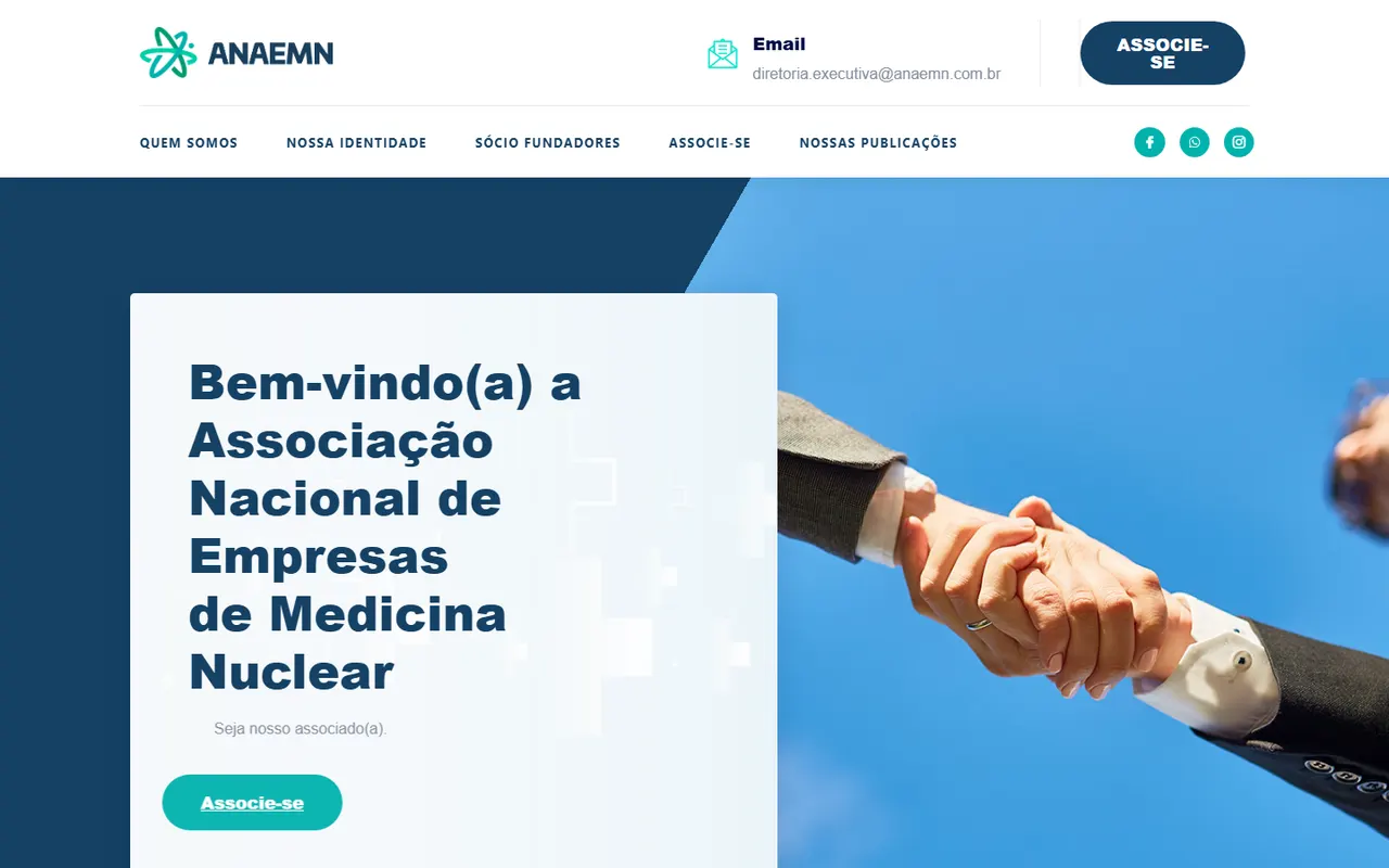 Site da ANAEMN criado pela Agência Cria