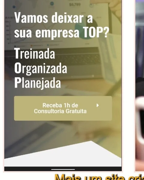 Site para consultoria desenvolvido pela Agência Cria