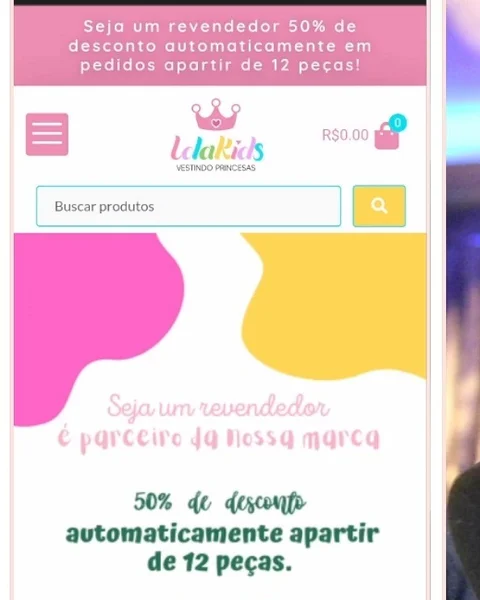 Loja de moda no atacado desenvolvida pela Agência Cria